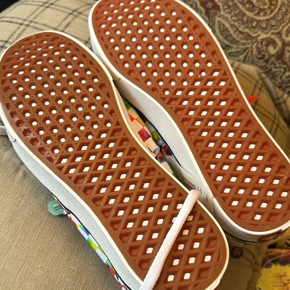#40❤️/55❤️ BNWT Vans ComfyCush Era Tie-Dye Rainbow Checkerboard Skate Shoes - Picture 9 of 9